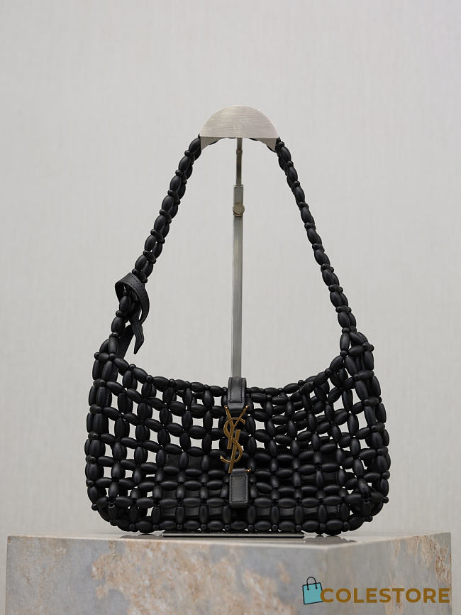 Colestore YSL  Saint Laurent LE 5 À 7 in wood beads in Black 21-28×15×6cm - 1