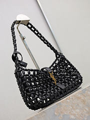 Colestore YSL  Saint Laurent LE 5 À 7 in wood beads in Black 21-28×15×6cm - 4