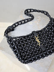 Colestore YSL  Saint Laurent LE 5 À 7 in wood beads in Black 21-28×15×6cm - 3