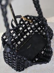 Colestore YSL  Saint Laurent LE 5 À 7 in wood beads in Black 21-28×15×6cm - 2