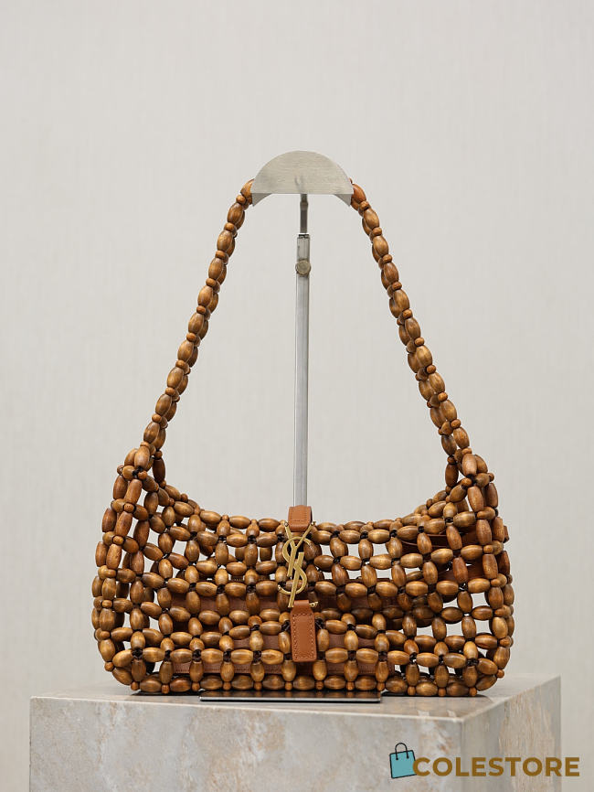 Colestore YSL  Saint Laurent LE 5 À 7 in wood beads in Brown 21-28×15×6cm - 1