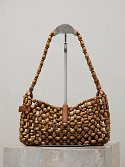 Colestore YSL  Saint Laurent LE 5 À 7 in wood beads in Brown 21-28×15×6cm - 6