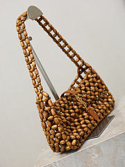 Colestore YSL  Saint Laurent LE 5 À 7 in wood beads in Brown 21-28×15×6cm - 4