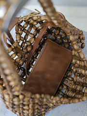 Colestore YSL  Saint Laurent LE 5 À 7 in wood beads in Brown 21-28×15×6cm - 2