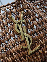 Colestore YSL  Saint Laurent ICARE medium in wood beads in Brown 31-46×28×16cm - 2