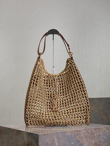 Colestore YSL  Saint Laurent Oxalis in raffia in Beige  37×40×3cm