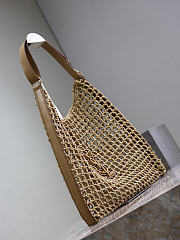 Colestore YSL  Saint Laurent Oxalis in raffia in Beige  37×40×3cm - 5