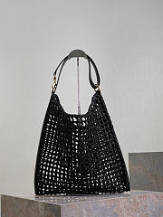 Colestore YSL  Saint Laurent Oxalis in raffia in Black 37×40×3cm - 5
