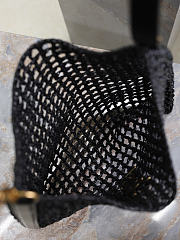 Colestore YSL  Saint Laurent Oxalis in raffia in Black 37×40×3cm - 2