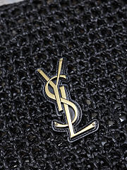 Colestore YSL  Saint Laurent Oxalis in raffia in Black 37×40×3cm - 3