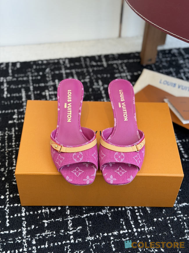Colestore Louis Vuitton 6AM Mule Fuschia Denim - 1