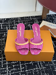 Colestore Louis Vuitton 6AM Mule Fuschia Denim - 1