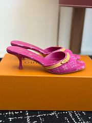 Colestore Louis Vuitton 6AM Mule Fuschia Denim - 2