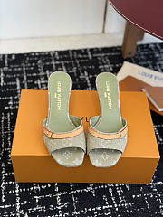 Colestore Louis Vuitton 6AM Mule Green Denim - 1