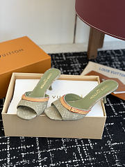 Colestore Louis Vuitton 6AM Mule Green Denim - 2