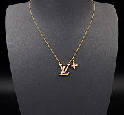 Colestore Louis Vuitton LV Iconic Enamel Necklace Pink - 1