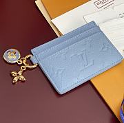 Colestore Louis Vuitton LV Charms Card Holder Grape Blue 10.2 x 7.3 x 0.3 cm - 6