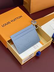 Colestore Louis Vuitton LV Charms Card Holder Grape Blue 10.2 x 7.3 x 0.3 cm - 4