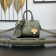 Colestore Louis Vuitton Speedy 18 Bandoulière Khaki Green Ostrich leather, calfskin and suede 18 x 12 x 10 cm - 1