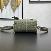 Colestore Louis Vuitton Speedy 18 Bandoulière Khaki Green Ostrich leather, calfskin and suede 18 x 12 x 10 cm - 5