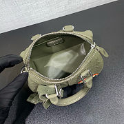 Colestore Louis Vuitton Speedy 18 Bandoulière Khaki Green Ostrich leather, calfskin and suede 18 x 12 x 10 cm - 4