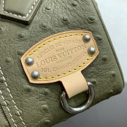 Colestore Louis Vuitton Speedy 18 Bandoulière Khaki Green Ostrich leather, calfskin and suede 18 x 12 x 10 cm - 2