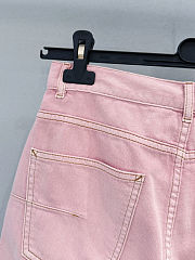 Colestore Dior Mini-skirt Pink stonewashed cotton denim - 4