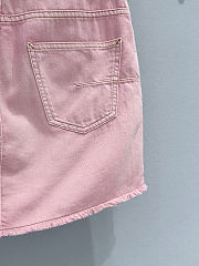 Colestore Dior Mini-skirt Pink stonewashed cotton denim - 2