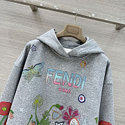 Colestore  Fendi Fantastic Fendi Future sweatshirt Grey jersey sweatshirt with print - 6