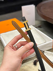 Colestore Hermes Focus belt buckle & Reversible leather strap 13 mm noir / gold - 3