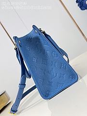 Colestore Louis Vuitton OnTheGo PM Monogram Empreinte Leather Blue Jean 25x19x11.5cm - 5