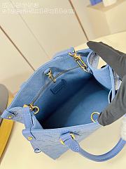 Colestore Louis Vuitton OnTheGo PM Monogram Empreinte Leather Blue Jean 25x19x11.5cm - 4