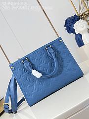 Colestore Louis Vuitton OnTheGo PM Monogram Empreinte Leather Blue Jean 25x19x11.5cm - 3