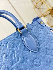 Colestore Louis Vuitton OnTheGo PM Monogram Empreinte Leather Blue Jean 25x19x11.5cm - 2