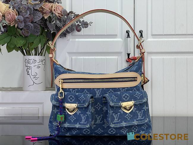 Colestore Louis Vuitton Denim Rendez-Vous Baggy Blue Denim M27329 30 x 22 x 13 cm - 1