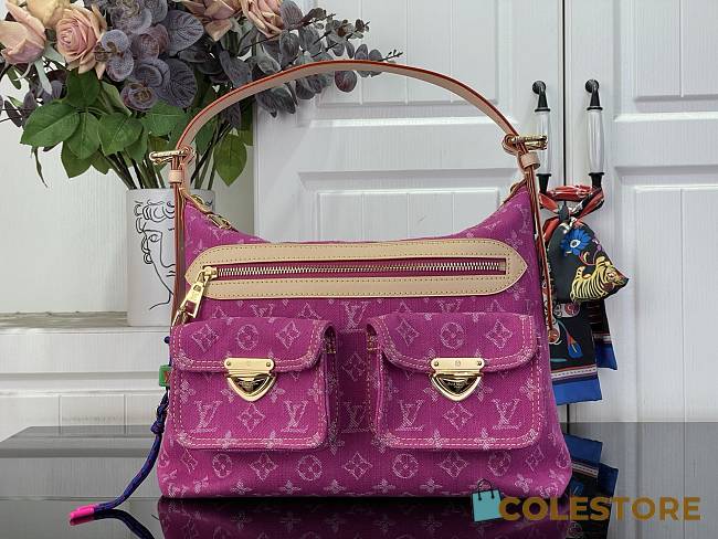 Colestore Louis Vuitton Denim Rendez-Vous Baggy Fushia Denim M28266 30 x 22 x 13 cm - 1