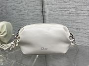 Colestore Dior Bow Pouch Latte Supple Lambskin 20x11x8cm - 1