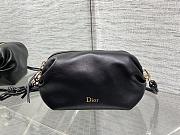 Colestore Dior Bow Pouch Black Supple Lambskin 20x11x8cm - 1