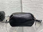Colestore Dior Bow Pouch Black Supple Lambskin 20x11x8cm - 5