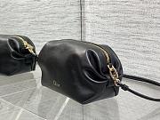 Colestore Dior Bow Pouch Black Supple Lambskin 20x11x8cm - 3