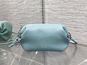 Colestore Dior Bow Pouch Bleu Tourmaline Supple Lambskin 20x8x11cm - 1