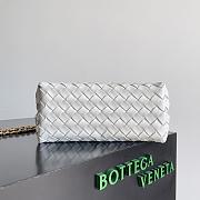 Colestore Bottega Veneta Small Andiamo Chain White 20x25x10cm - 5