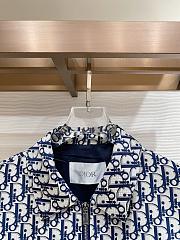 Colestore Dior Zipped Jacket Navy Blue Dior Oblique Technical - 3