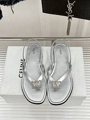 Colestore Celine Biki Sandal In Calfskin Silver - 1