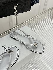 Colestore Celine Biki Sandal In Calfskin Silver - 4
