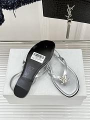 Colestore Celine Biki Sandal In Calfskin Silver - 2
