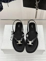 	 Colestore Celine Biki Sandal In Calfskin Black - 1