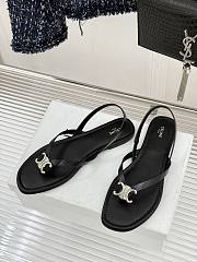 	 Colestore Celine Biki Sandal In Calfskin Black - 6