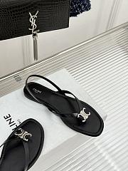	 Colestore Celine Biki Sandal In Calfskin Black - 4