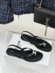 	 Colestore Celine Biki Sandal In Calfskin Black - 2